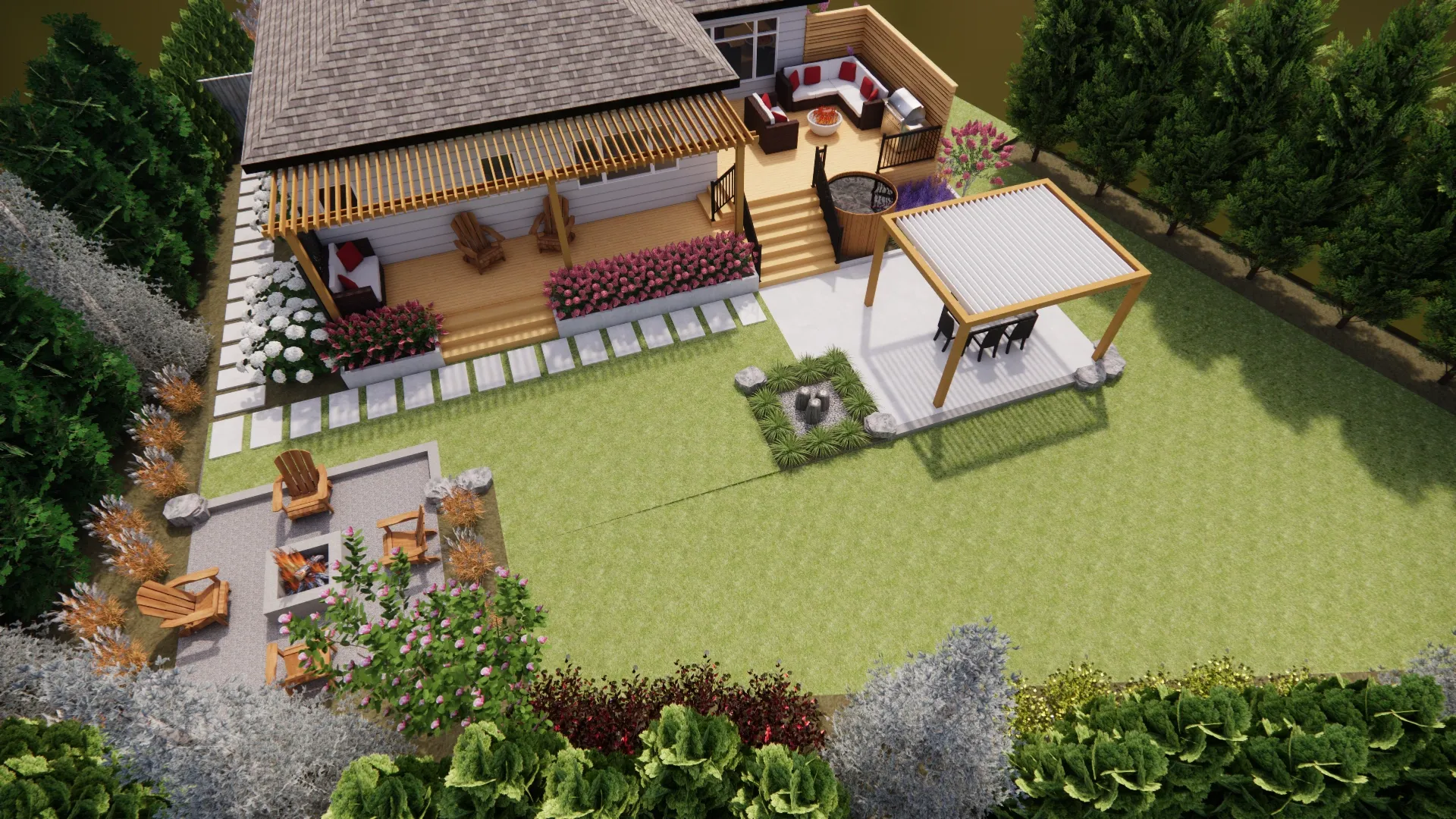 Garden studio and outdoor-living design study